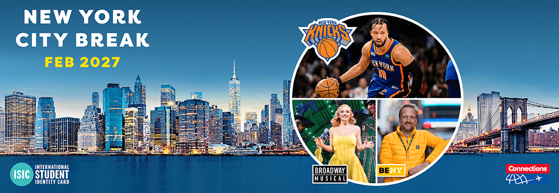 New York City Break, Februar 2027: die Knicks, ein Broadway-Musical und BE NY, mit ISIC und Connections