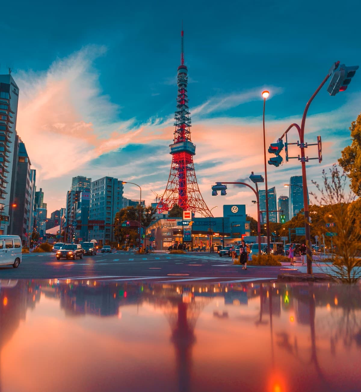 Rue animée à Tokyo